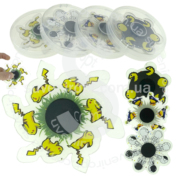 Фиджет спинер бегующие человечки  в коробочке /600/