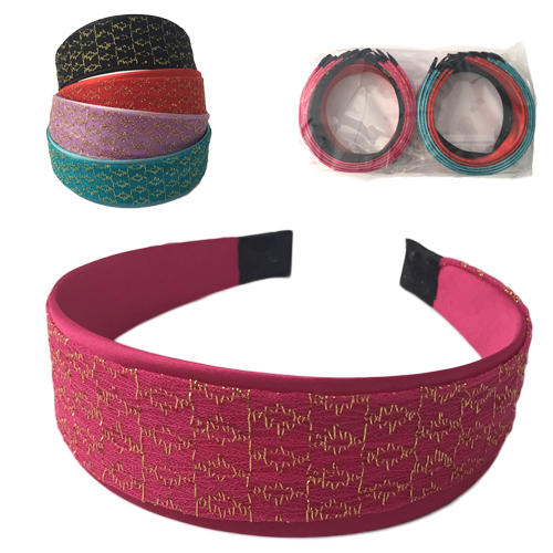 Обруч  широкий органза в блёстках  (20)