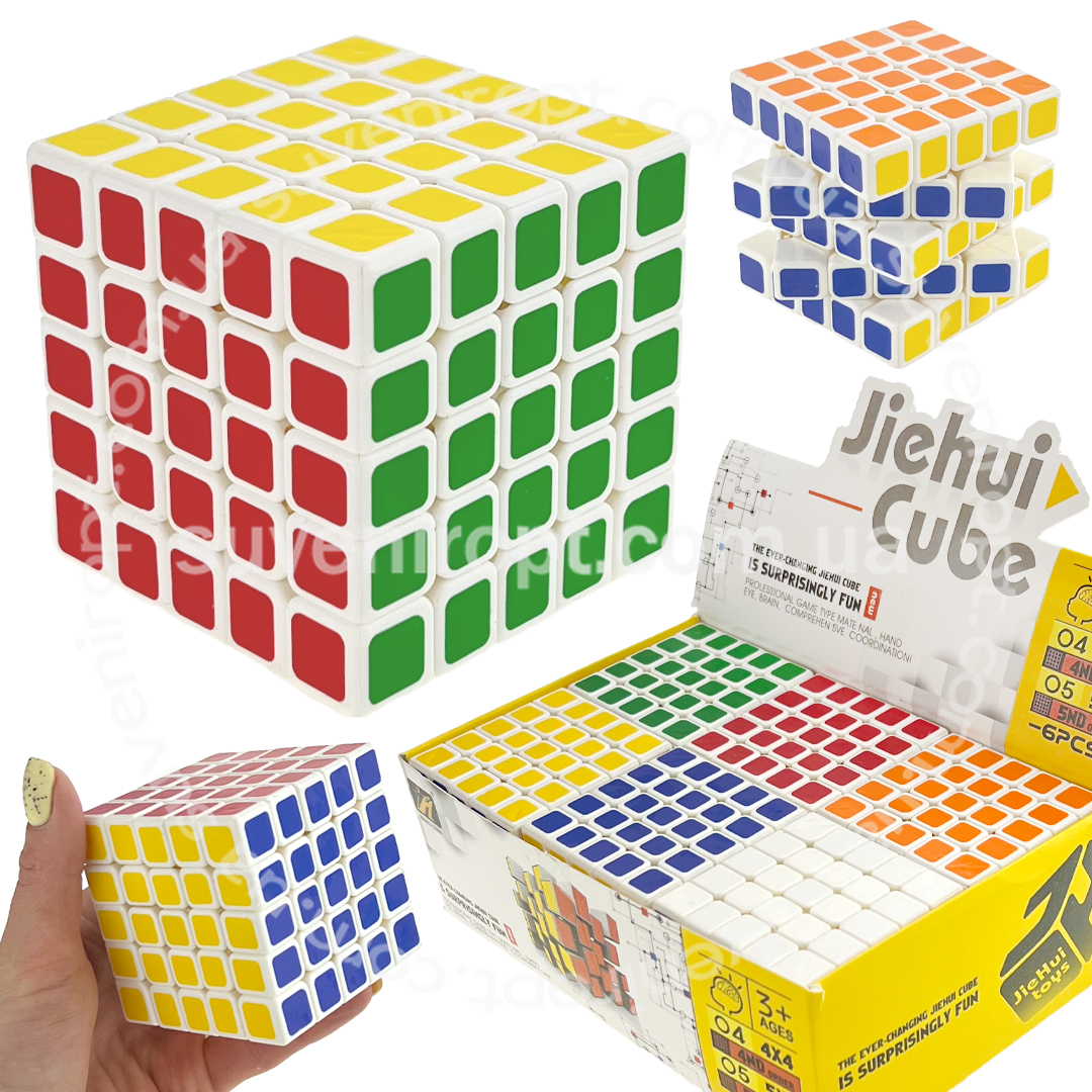 Кубік рубіка біілий дрібний  в коробці 6х6 (6) /288/