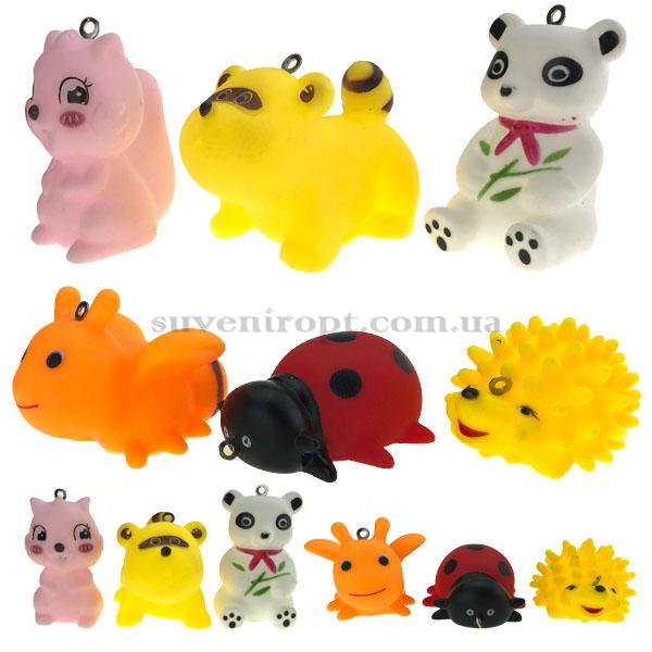 Іграшки гумові пищалка асорті (12) /500/