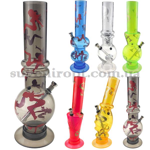 Бонг цветной ассорти большой 32 см /24/