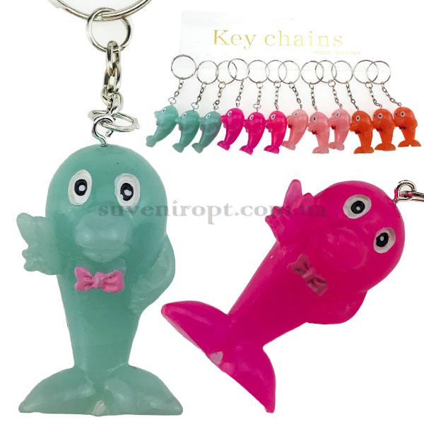 Брелок дельфин с бабочкой  поликерамика (12)