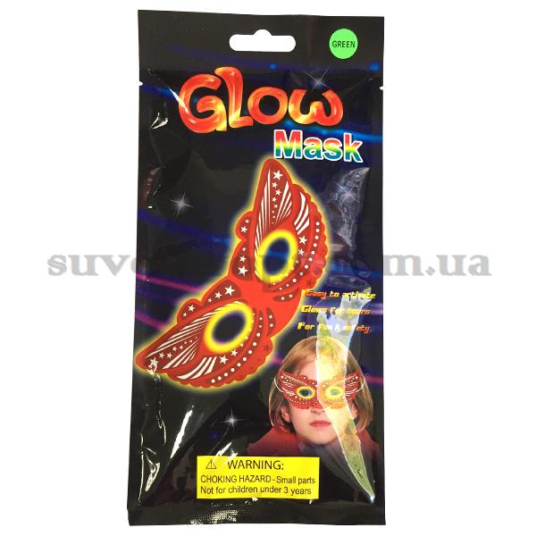 Маска неоновая красная  светяшка  7 часов света  (12)