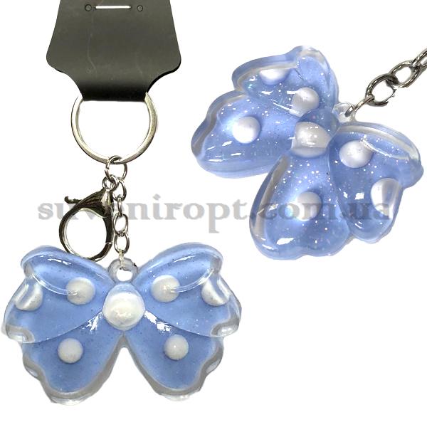 Брелок в упаковці бантик у горошок (12)