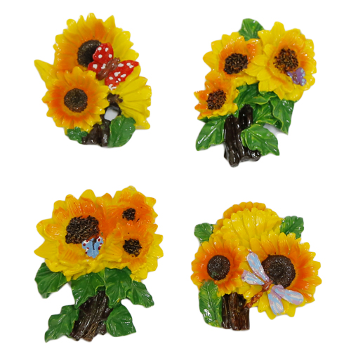 Mагнит подсолнухи с бабочками (24)