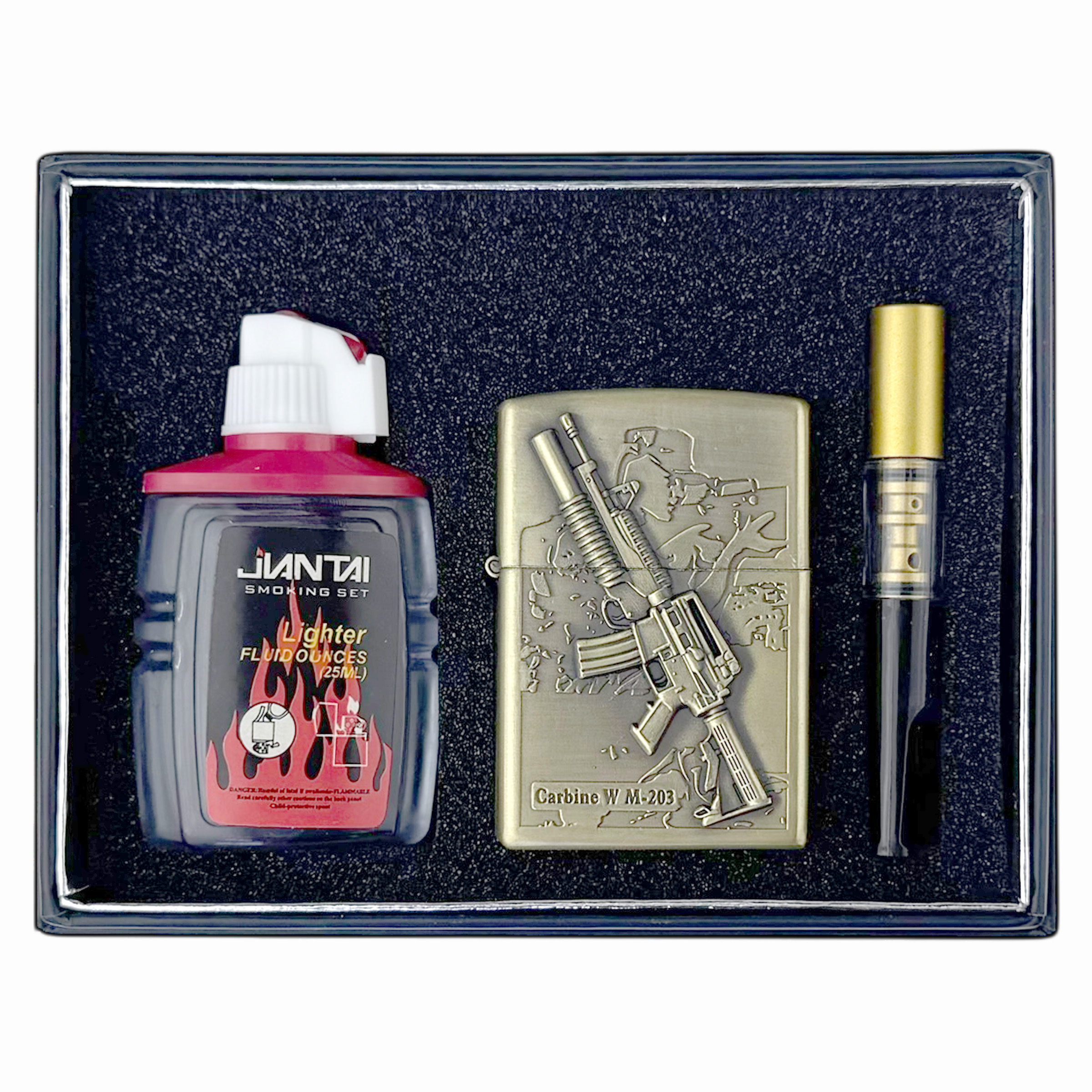 Запальничка набір бензинова з бензином мундштуком автомат  (10)