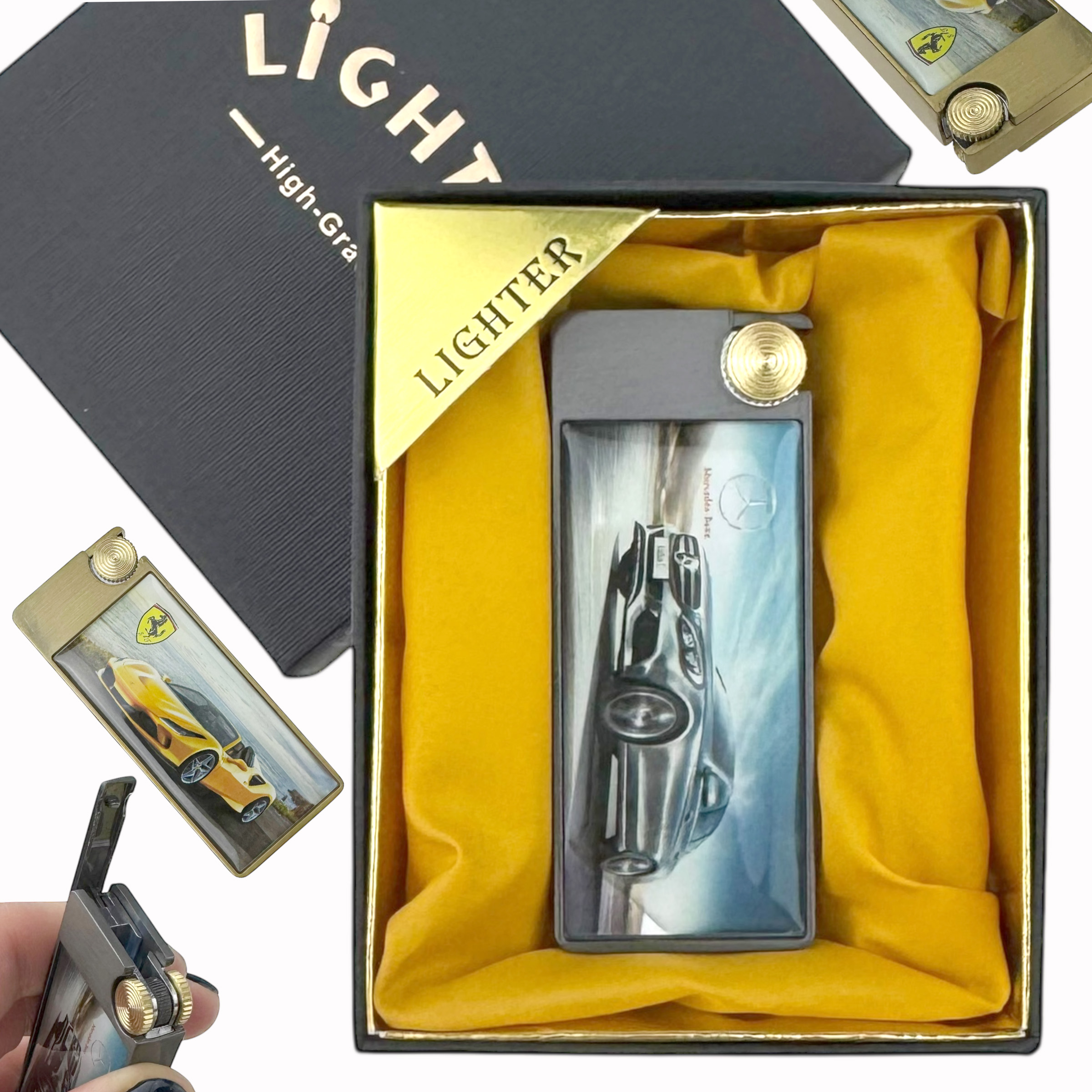 Запальничка подарункова LIGHTER спортивні автомобілі в асортименті (10)
