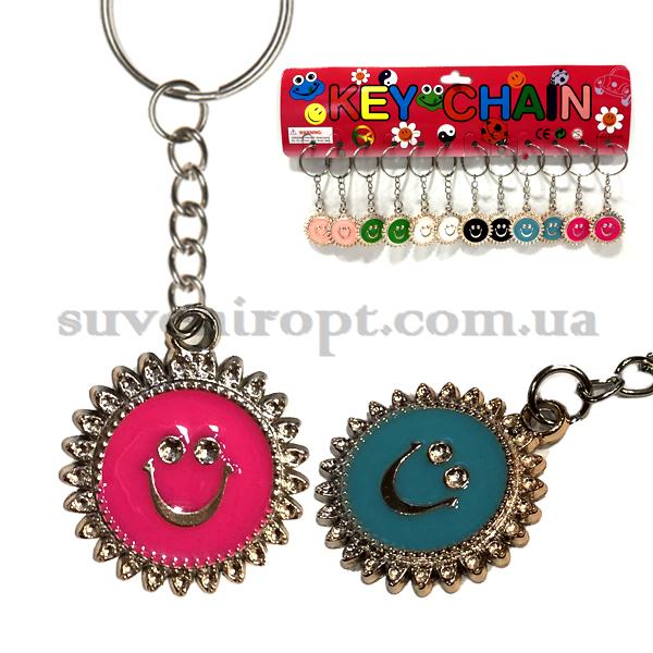 Брелок солнышко смайл золотистый (12)