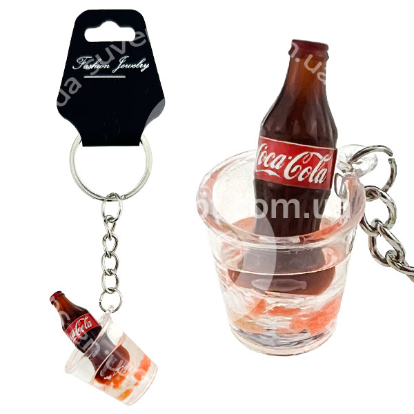Брелок в упаковці келих з льодом та  пляшкою Коли (12)