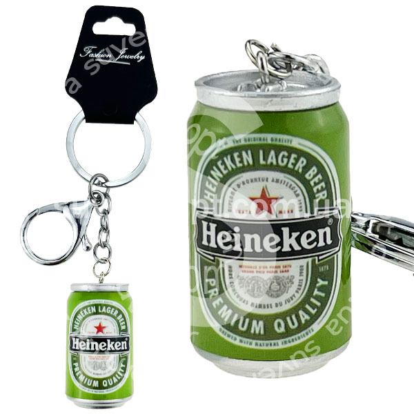 Брелок в упаковці банка пива металева  HEINEKEN 6.5 см (12)