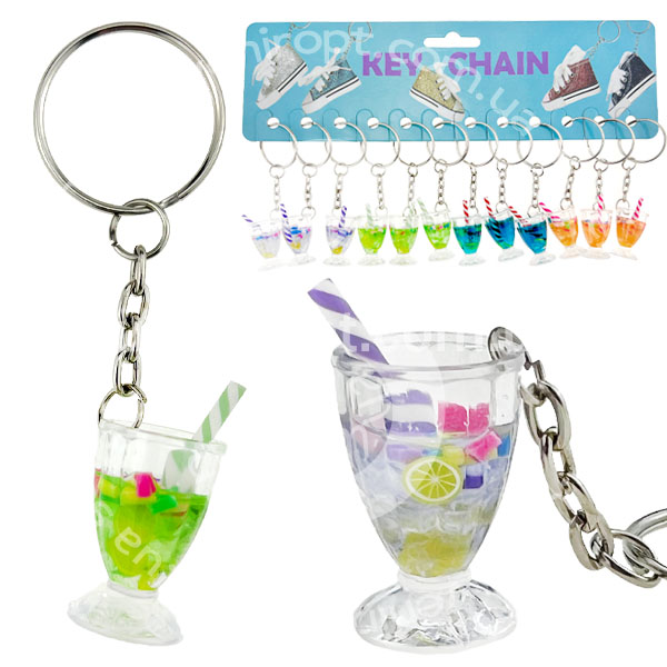 Брелок фужер мохіто з фруктами (12)