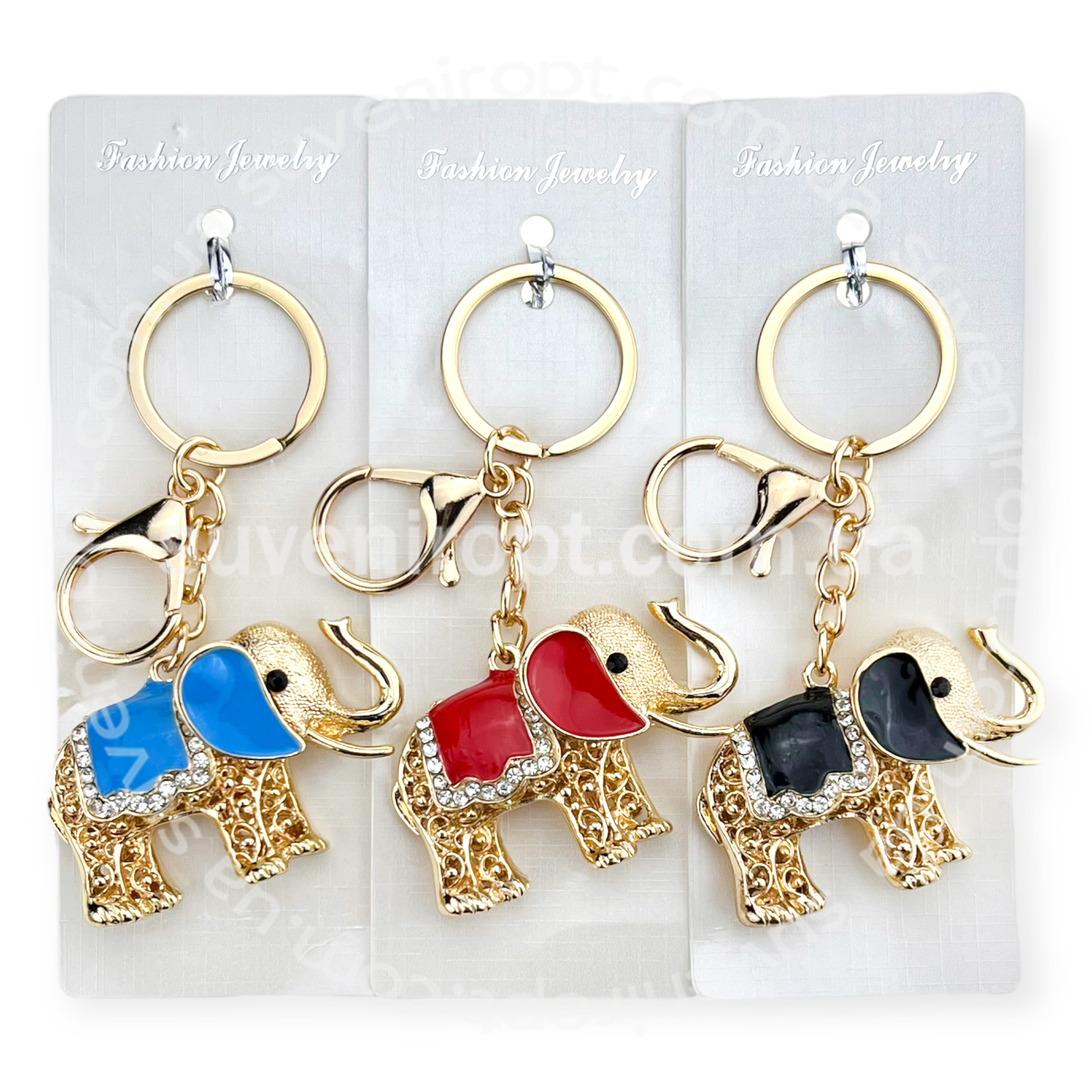 Брелок слон з кольоровою накидкою  (12)