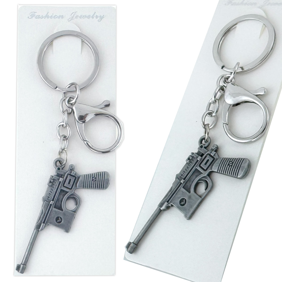 Брелок в упаковці пістолет маузер металевий великий (12)