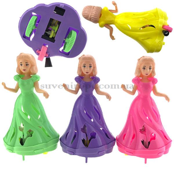 Дівчинка середня на колесах світиться і їздить 13 см /600/