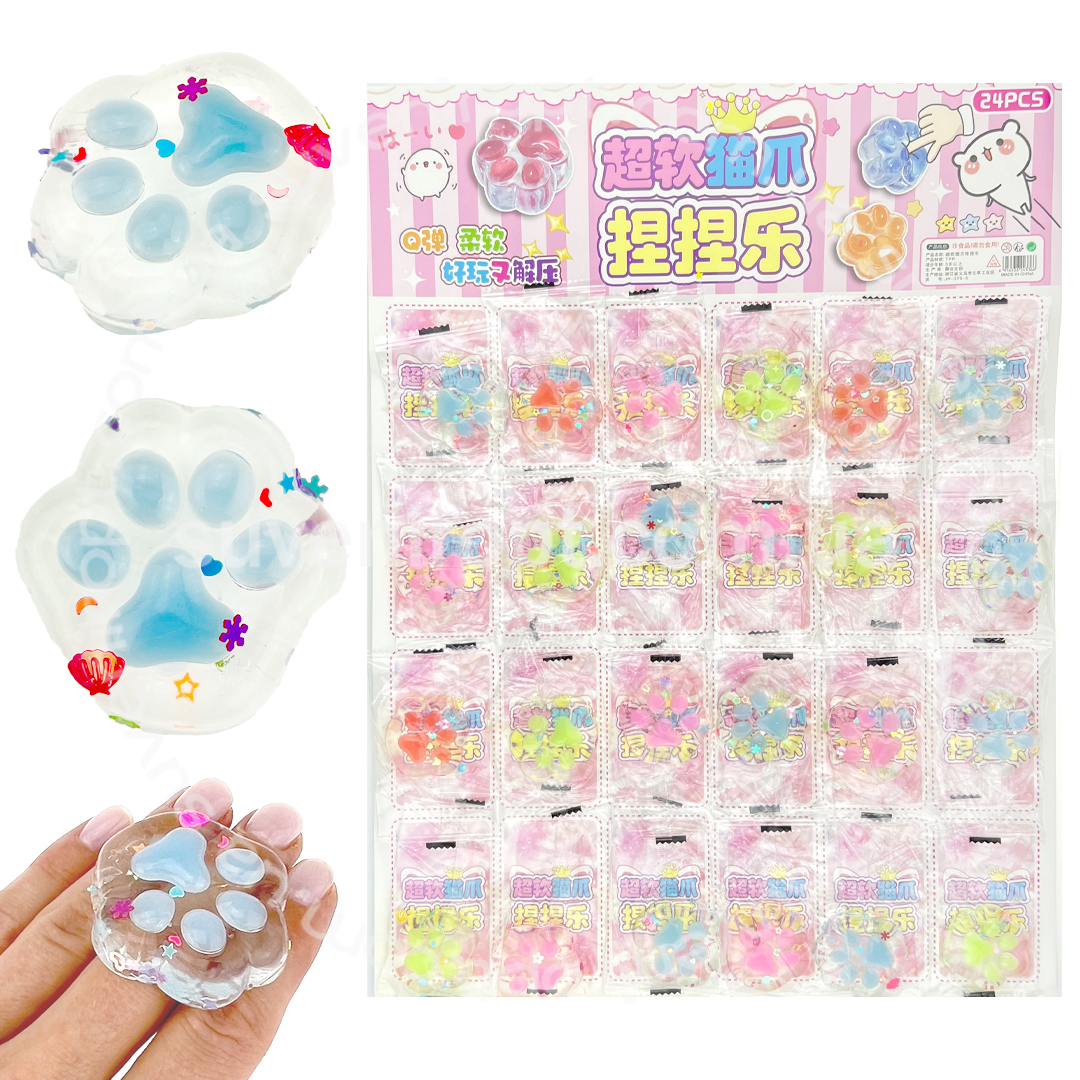 СКВІШІ - SQUISHY  лапка прозора  на плашетці  (24) /2880 /