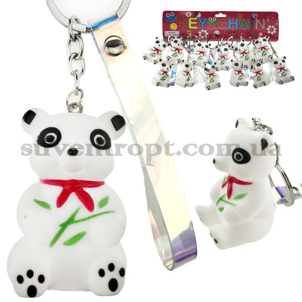 Брелок резиновый пищалка панда с браслетом (12)