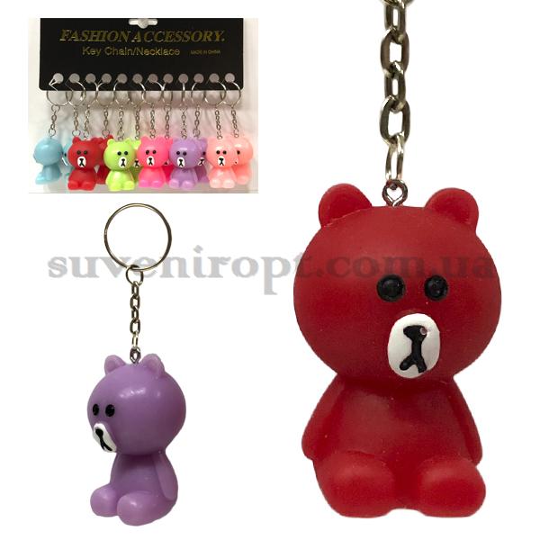 Брелки мишка большой цветной поликерамика (12)