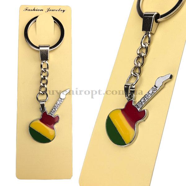 Брелок   в упаковке  металлическая гитара расстамана (12)