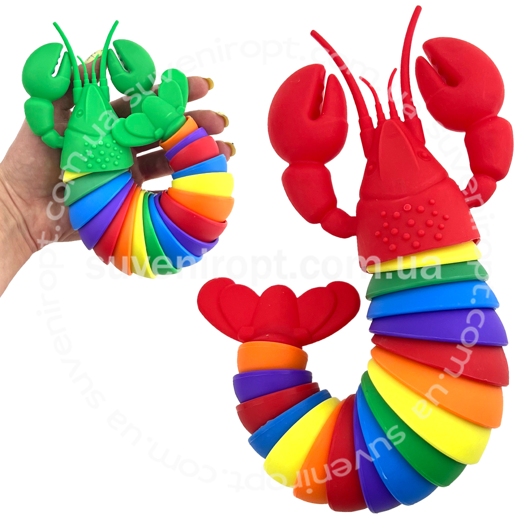 Рак веселка рухається і світеться 25 см /300/