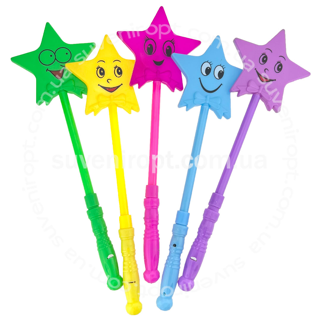 Палиця зірочка ємодзі світеться  (12) /500/