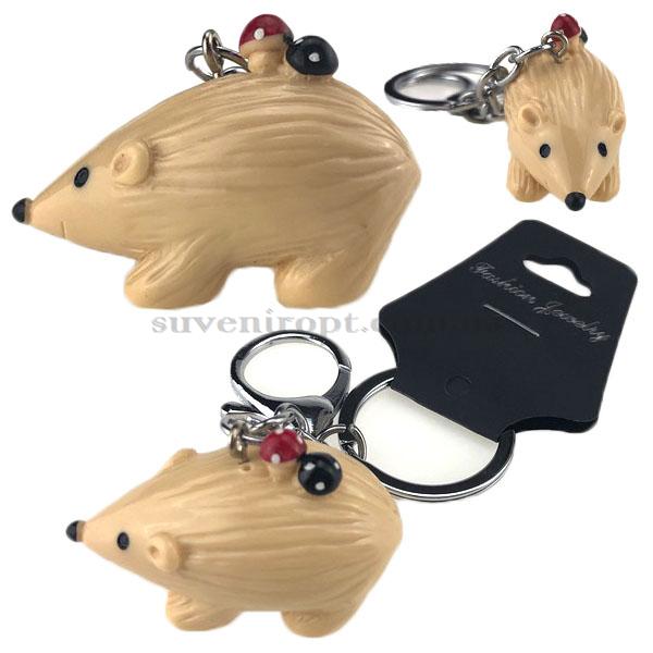 Брелок   в упаковке ёжик с божьей коровкой (12)