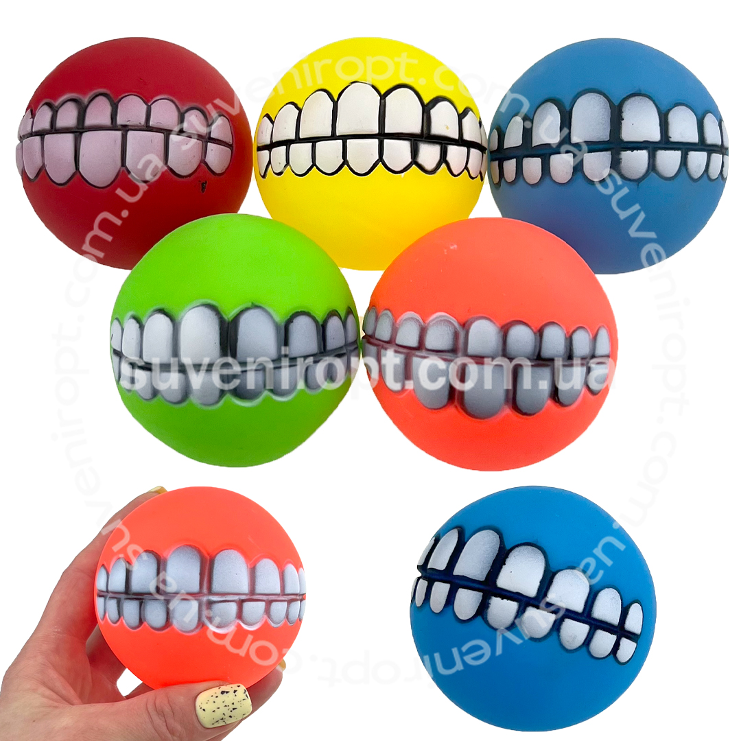 Мяч пискля  зубата посмішка 7.5 см (6) /240/