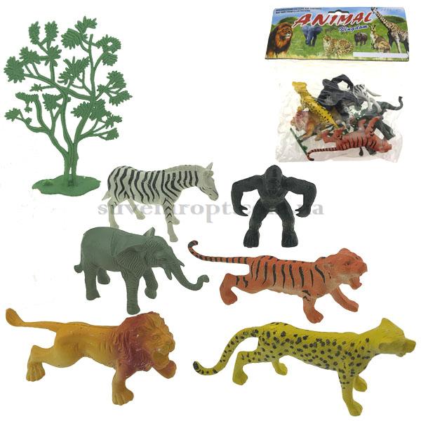 Набір тварин середніх з деревом 6 штук в упаковці /192/