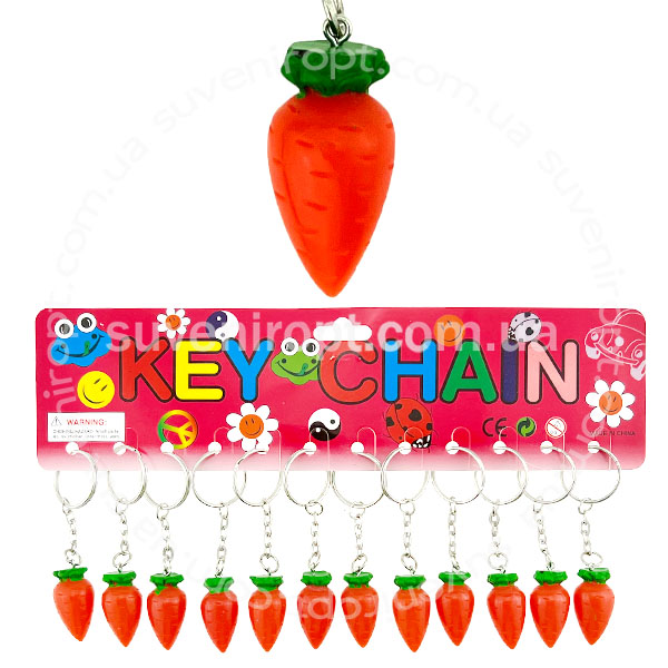 Брелок морква полікераміка (12)