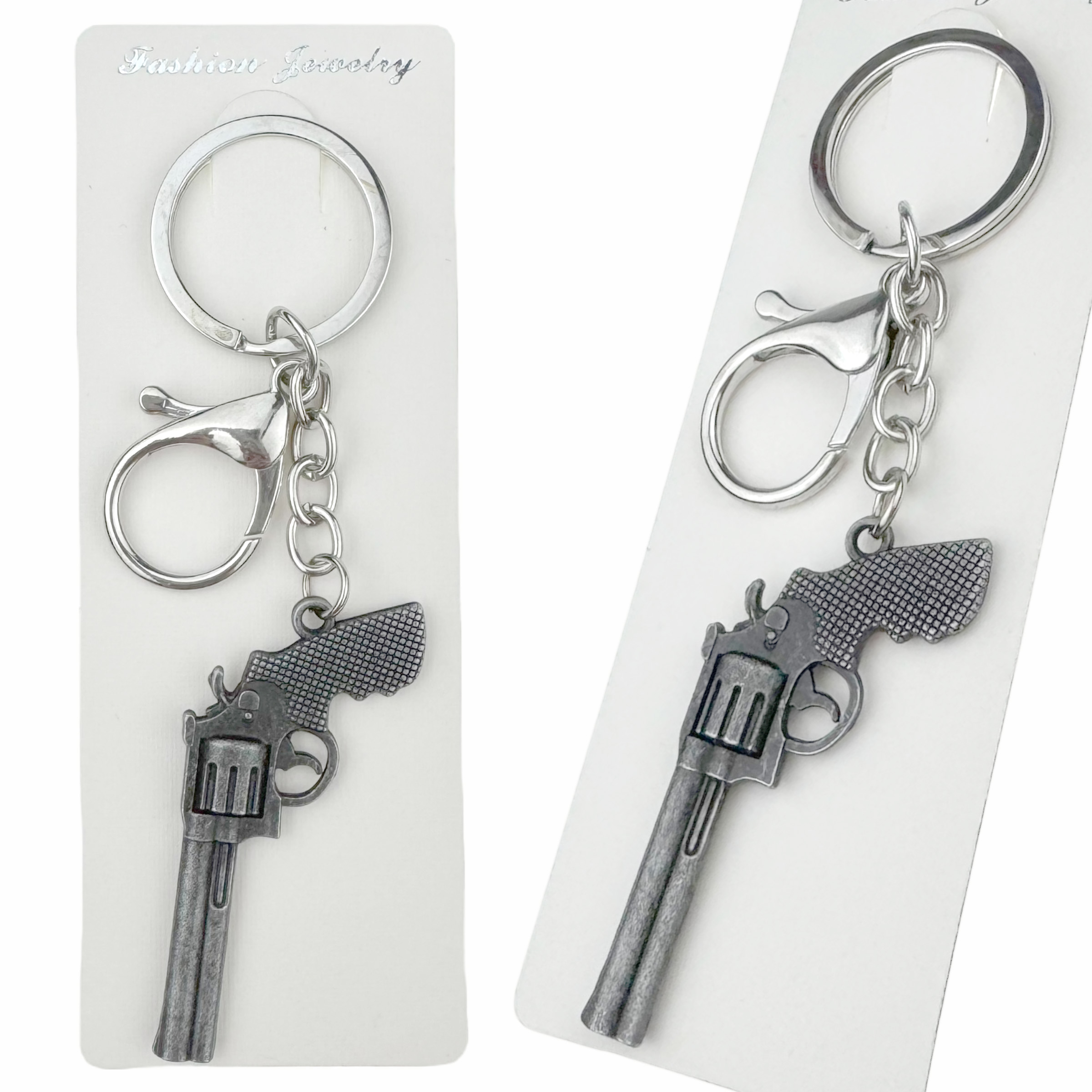 Брелок в упаковці металевий револьвер (12)