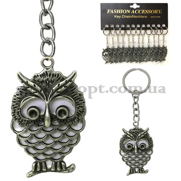 Брелки  металические сова широкая шилушистая (12)