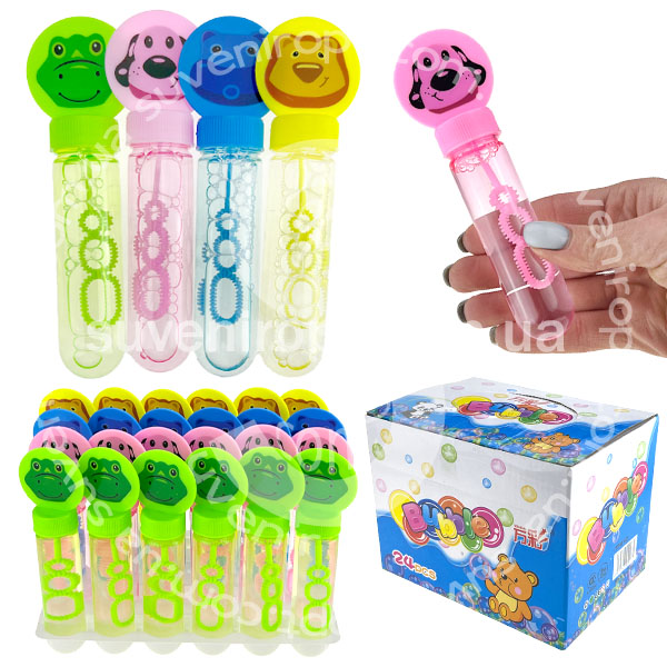 Мильні бульбашки звірятка мало-середні 15см (24) /432/