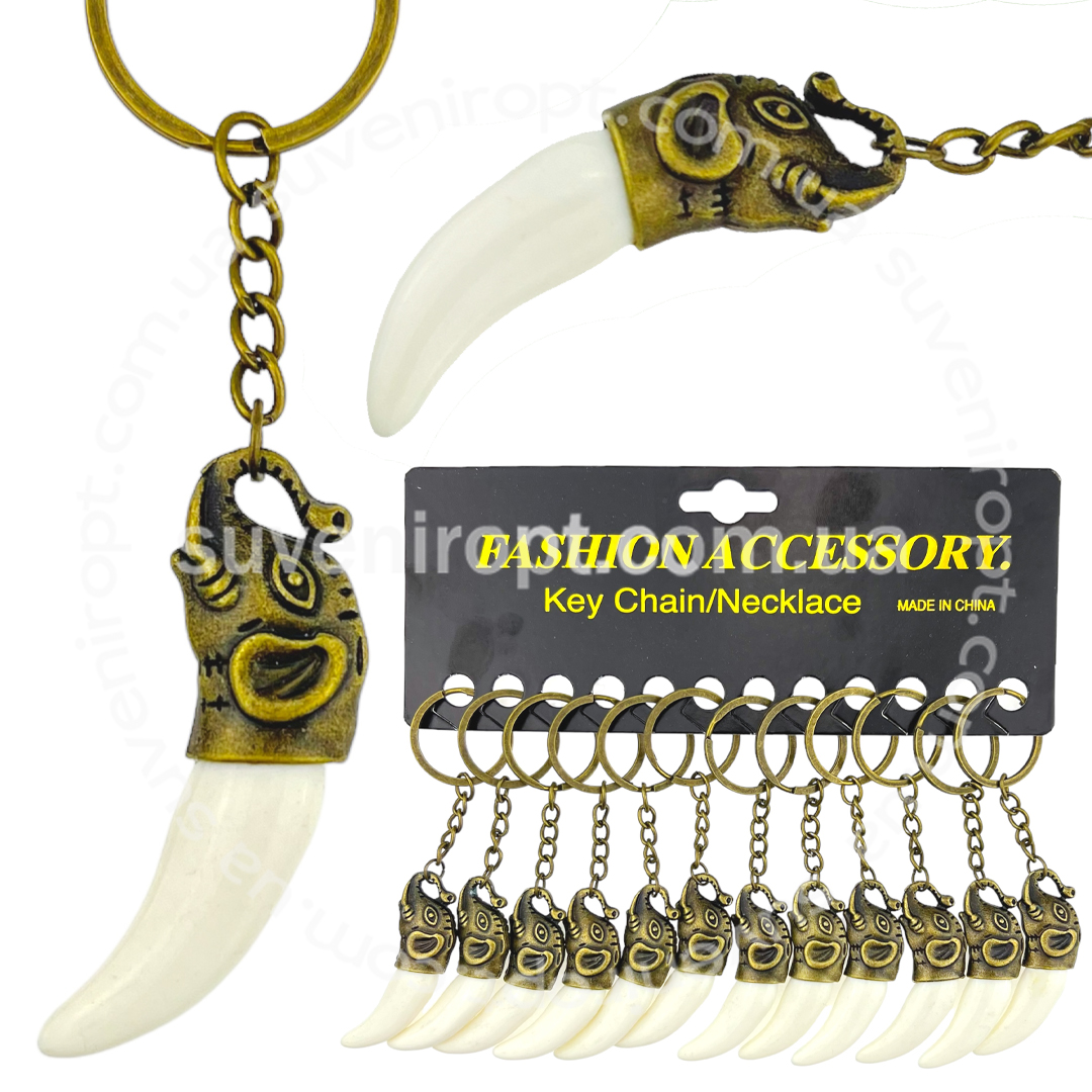 Брелок металевий клик слона (12)