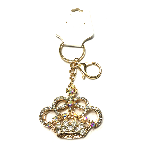 Брелок корона велика в камінчиках (12)