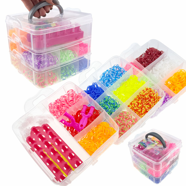Набір гумок для браслетів валіза квадратна /60/