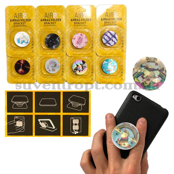 Попсокет popsocket тримач для телефону 3D голограмма у жовтій упаковці (25) /1000/