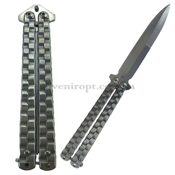 Нож складной  бабочка ручка тракторная гусеница  /240/