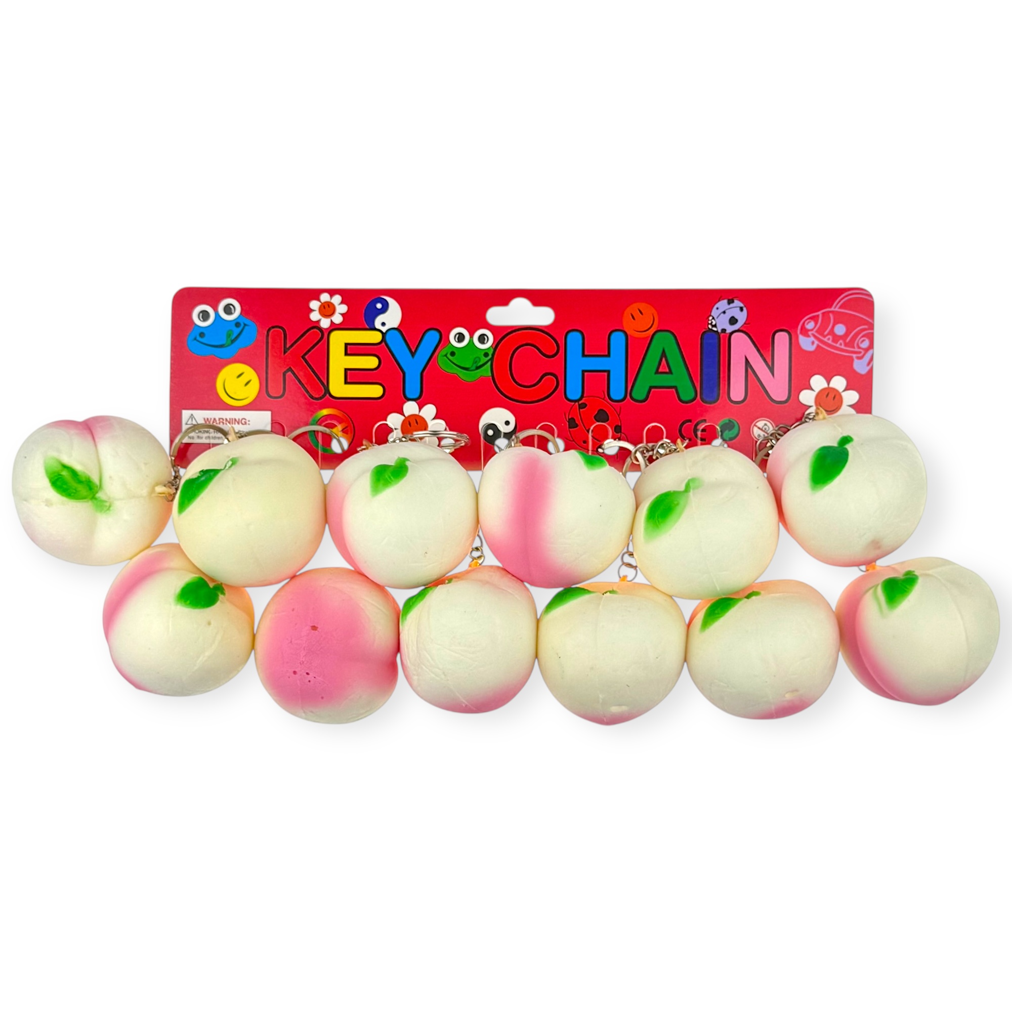 Брелки  персік великий сквіш (12)