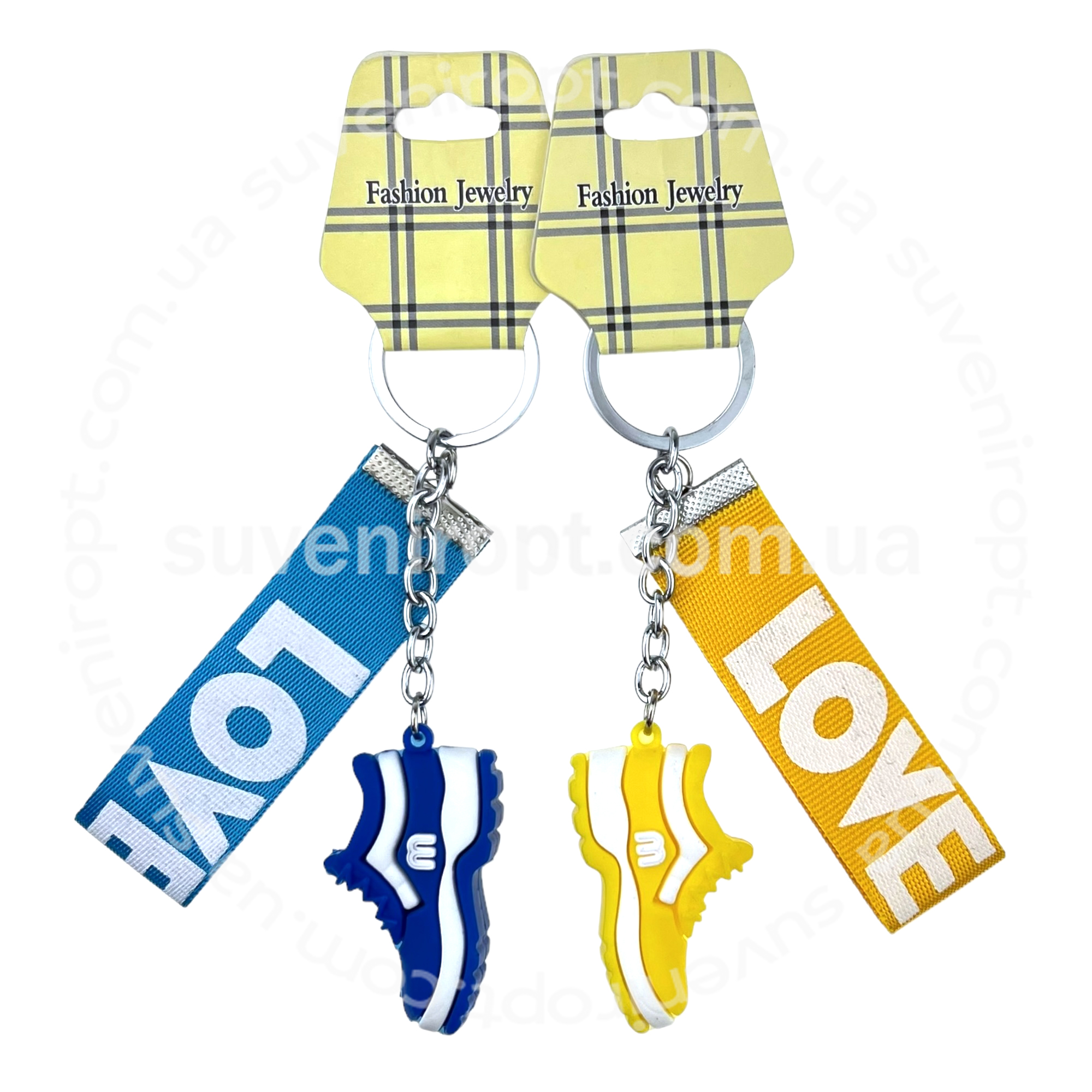 Брелок в упаковці гумовий черевик М з ланцюгом LOVE (12)