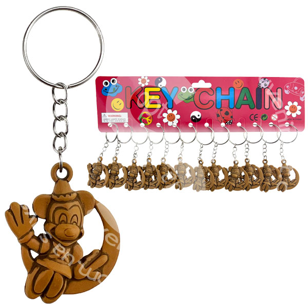 Брелок  міккі маус на місяці з кістки (12)