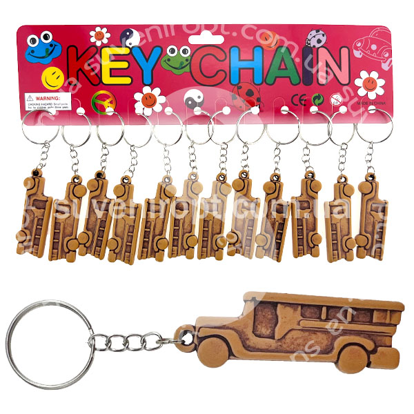 Брелок автобус з кістки (12)