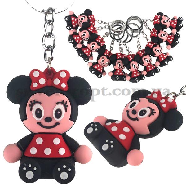 Брелок   в упаковке микки девочка  резиновая  (10)