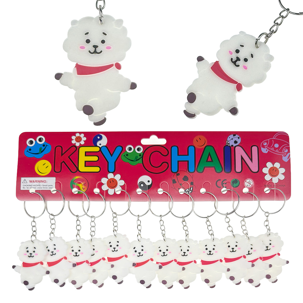 Брелок гумовий плаский Овечка Доллі (12)