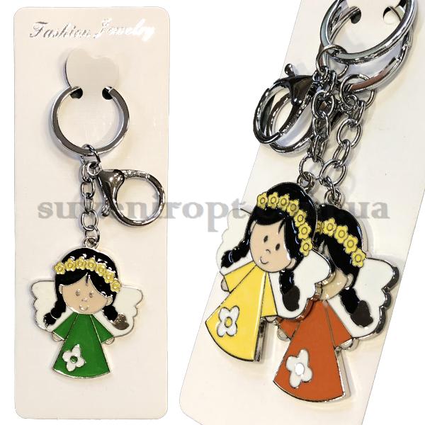 Брелок   в упаковке  металлический  ангелочек с веночком (12)