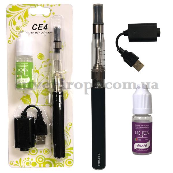 Электронная  сигарета CE4 с маслом чёрная