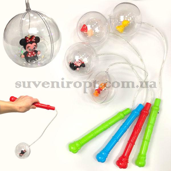 Палка удочка светящий шар с трубочкой игрушка  (12)  /150/