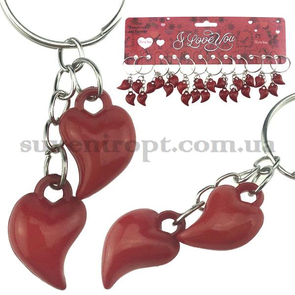 Брелок семейнный два сердца (12)