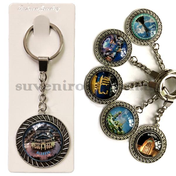 Брелок  в упаковке стекло Киев ассорти с театром