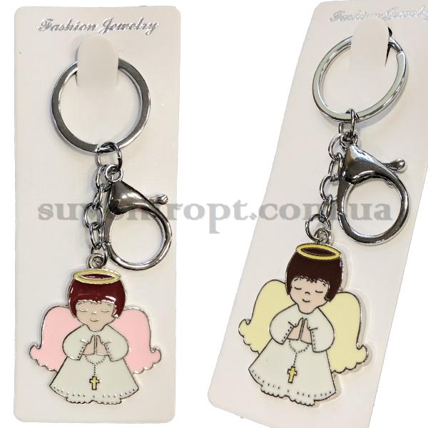 Брелок   в упаковке  металлический ангелочек ручки вместе м (12)