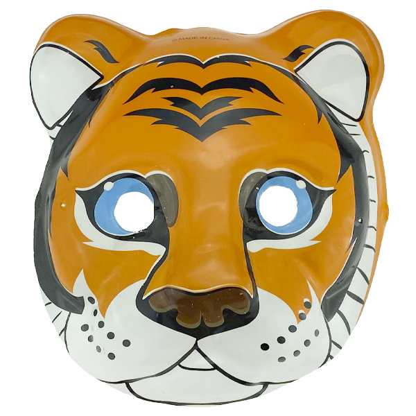 Маска тонкая тигр оранжевый  (12)