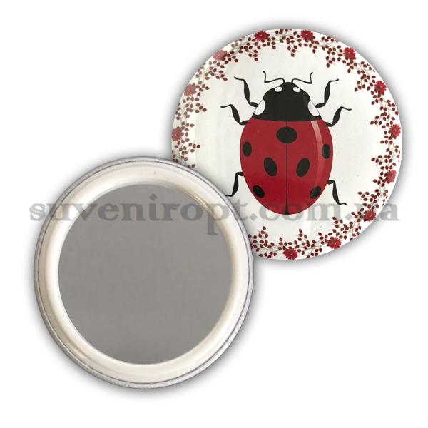 Зеркало карманное божья коровка